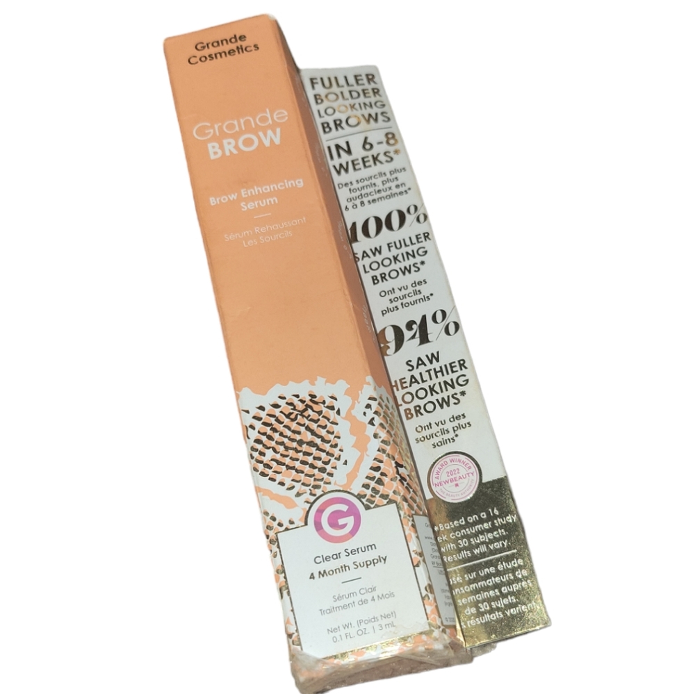 GrandeBROW Brow Enhancing Serum Nwt 4 month supply 3ml .1 fluid oz